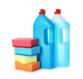 Cleaning products and sponges for dish washing