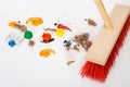 Cleaning red mop Royalty Free Stock Photo