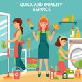 Cleaning Service Illustration Royalty Free Stock Photo