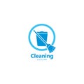 Cleaning service logo vector icon template