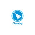 Cleaning service logo vector icon template