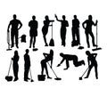 Cleaning Service Silhouettes