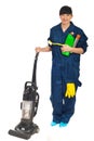 Cleaning service woman