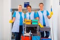 Cleaning service at work Royalty Free Stock Photo