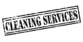 Cleaning services black stamp