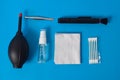 Cleaning set for camera air blower Royalty Free Stock Photo