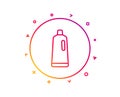 Cleaning shampoo line icon. Washing liquid. Vector Royalty Free Stock Photo
