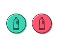 Cleaning shampoo line icon. Washing liquid. Vector Royalty Free Stock Photo