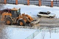 Cleaning of snow by means of special equipment.