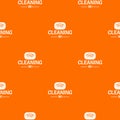 Cleaning soap pattern vector orange