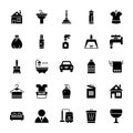 Cleaning Solid Icons 1 Royalty Free Stock Photo
