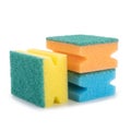 Cleaning sponge isolated on a white background Royalty Free Stock Photo