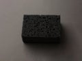 Cleaning sponges on a gray background. Cleaning service.Top view Royalty Free Stock Photo