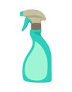 Cleaning spray bottle isolated on white, vector illustration Royalty Free Stock Photo