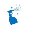 cleaning spray bottle vector icon symbol illustration Royalty Free Stock Photo