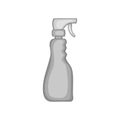 Cleaning spray icon, black monochrome style