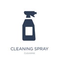 Cleaning spray icon. Trendy flat vector Cleaning spray icon on w
