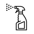 Cleaning spray vector icon