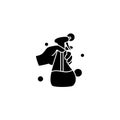 Cleaning sprayer glyph icon