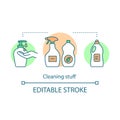 Cleaning stuff concept icon