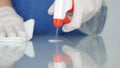 Cleaning Surface, Disinfecting in Coronavirus Pandemic Outbreak, Disinfectant in Hospitals for Covid-19 Disease, Washing