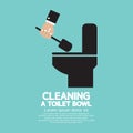 Cleaning a Toilet Bowl