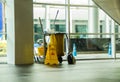 Cleaning tools cart wait for cleaning