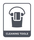 cleaning tools icon in trendy design style. cleaning tools icon isolated on white background. cleaning tools vector icon simple Royalty Free Stock Photo