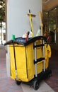 Cleaning trolley cart