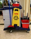 The cleaning trolley