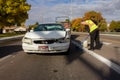 Cleaning up damage during a car accident