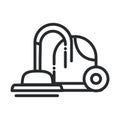 Cleaning, vaccum cleaner appliance domestic hygiene line style icon