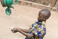 Cleaning Washing Hands - Hygiene Symbol for African Children.