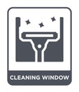 cleaning window icon in trendy design style. cleaning window icon isolated on white background. cleaning window vector icon simple Royalty Free Stock Photo