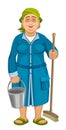 Cleaning woman