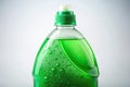 Cleanliness in Focus A CloseUp of a Green Laundry Detergent Bottle Captured in a Studio Setting with LowLight Royalty Free Stock Photo