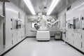 cleanroom robot, with its arms extended and handling delicate instruments