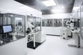 cleanroom with robotic system for sample collection and testing