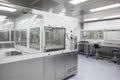 cleanroom with robotic system for sample collection and testing