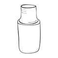 cleanser bottle, simple vector hand draw doodle sketch