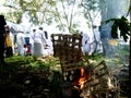 Cleansing ceremony Royalty Free Stock Photo