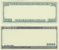 Clear 100 dollar banknote pattern