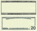 Clear 20 dollar banknote pattern Royalty Free Stock Photo
