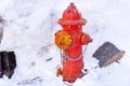 Clear Access to Fire Hydrant After Snow Removal Royalty Free Stock Photo