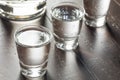 Clear Alcoholic Russian Vodka Shots