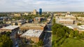 Clear Bright Late Summer Day Aerial View Lexington Kentucky