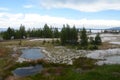 clear blue hot spring in Yellowstone National Park, Royalty Free Stock Photo