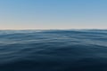 Clear blue ocean background, gradient water surface, 3d rendering Royalty Free Stock Photo