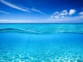 Clear Blue Ocean Endless View Royalty Free Stock Photo