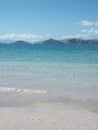 Clear blue sea at Coromandel Peninsula Royalty Free Stock Photo